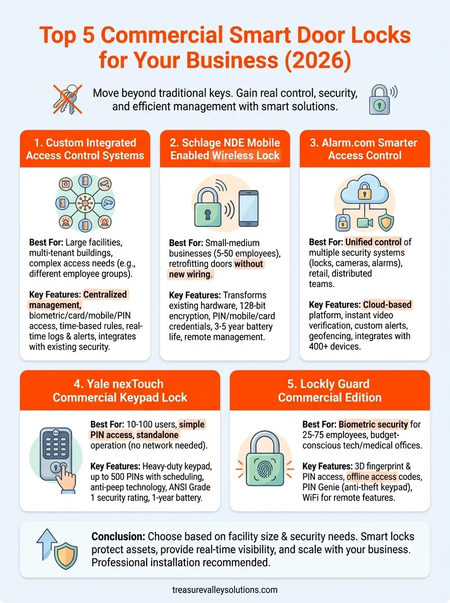 commercial smart door locks infographic