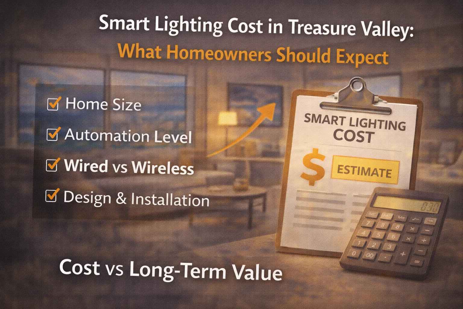 Smart Lighting Cost in Treasure Valley: What Homeowners Should Expect